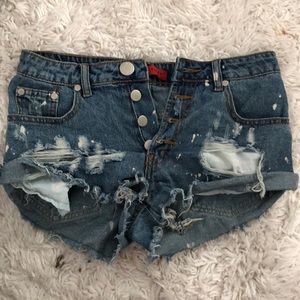 jean shorts